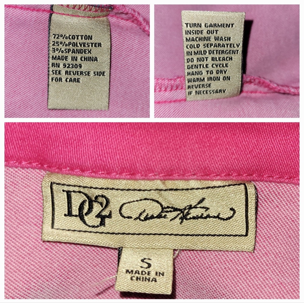 Diane Gilman DG2 Bright Pink Cropped Stretch Jacket- Small - Picture 5 of 5